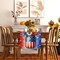 Linen Red White and Blue Vases Flowers Table Runner 4th of July Memorial Day Veterans Day Independence Day Tablecloth Patriotic Decorations and Supplies for Home Kitchen Table